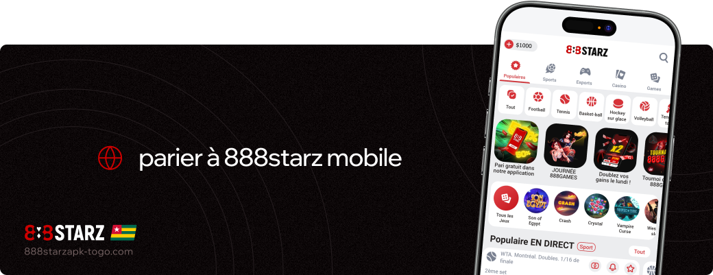 Parier à 888starz mobile 888starz Apk Togo